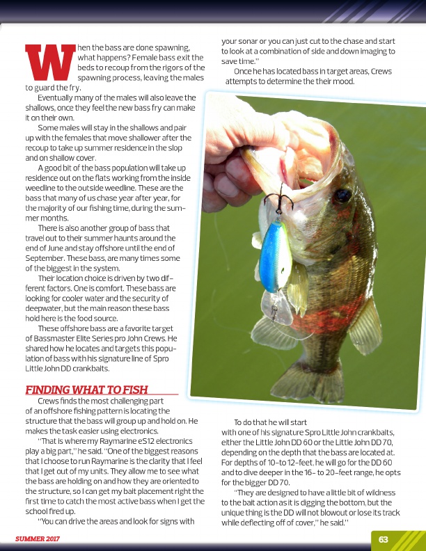 Deflection is key to crankbait cast and retrieve and casting angles